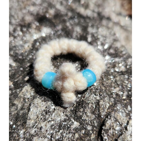 Handmade Mini Chotki Finger Prayer Rope 12 Knot Shetland Wool Orthodox Christian - Picture 1 of 5